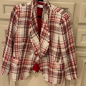 ZARA TWEED JACKET IN SIZE XL NWOT